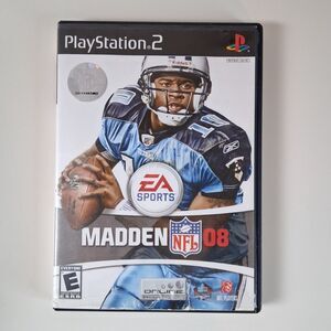 EA Sports Madden NFL 08 Sony PlayStation 2 PS2 Video Game 2007 CIB SLUS-21638